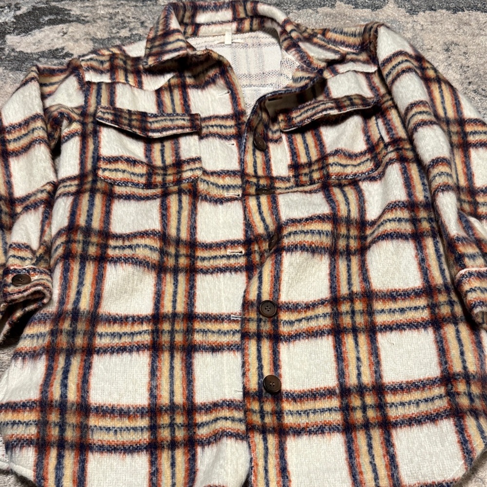 Plaid Button-Up Shacket